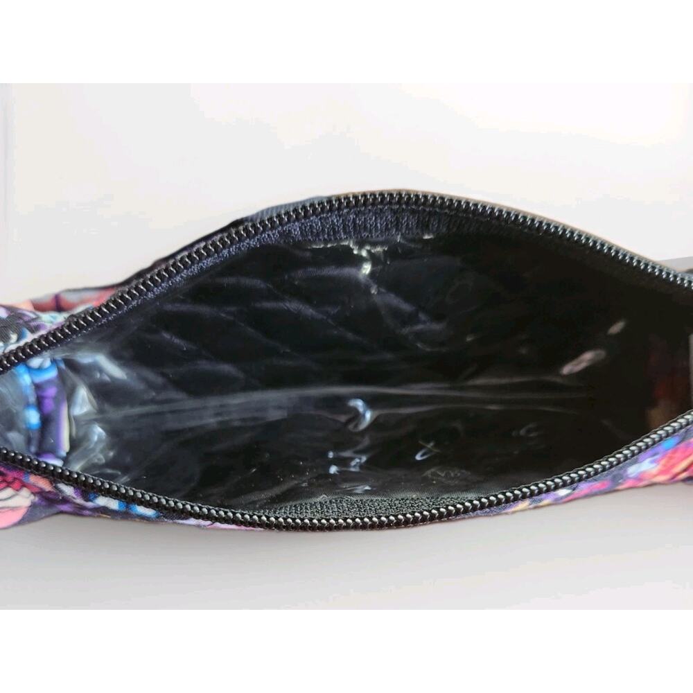 Vera Bradley Iconic 2 Piece Cosmetic Set Midnight Wildflowers - Picture 9 of 9